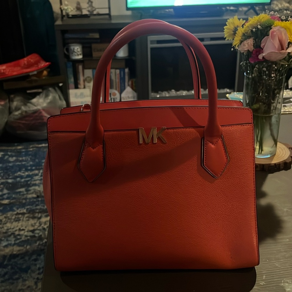 Coral colored Michael Kors bag